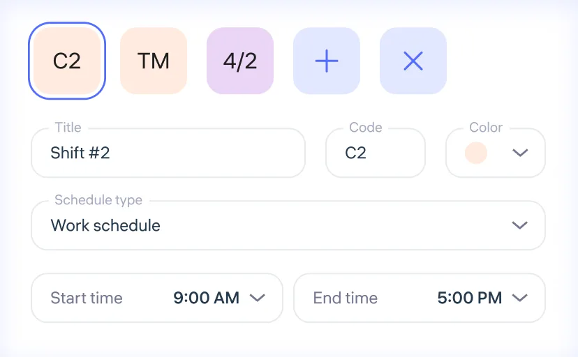 Templates management
