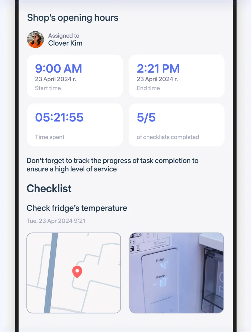 Task reports